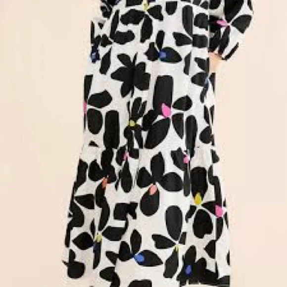 Anthropologie  Maeve The Bettina Tiered Shirt Dress Brand New! - Picture 4 of 7